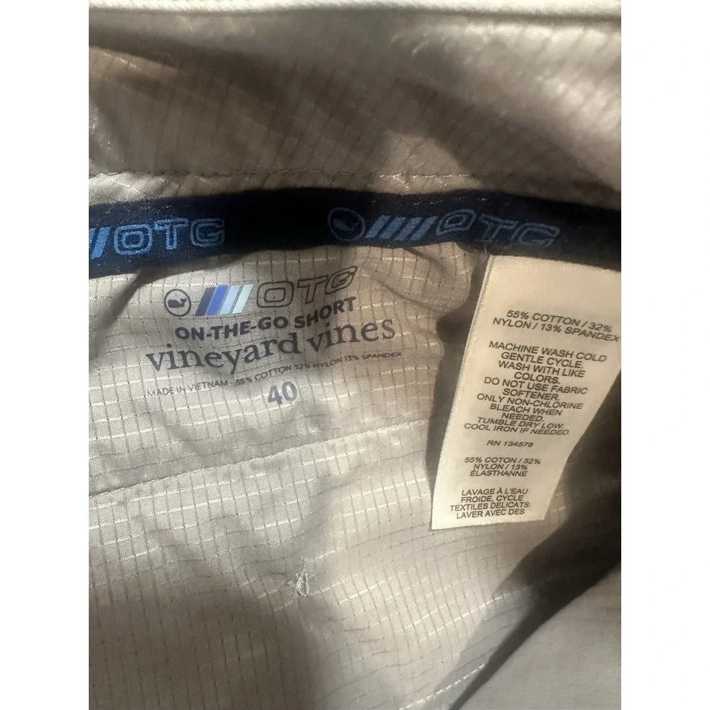 Vineyard Vines On The Go Light Gray‎ Golf Shorts 40